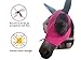 Horse Fly Mask, Fly Mask with Ears Tgw Riding Extra Comfort Grip Soft Mesh Horse Fly Mask with Ears (L, Pink)