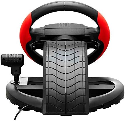 HKANG® Volante De Juego Dual-Motor Feedback Driving Force Racing Wheel With Responsive Pedals For Xbox One Ps3