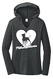 Comical Shirt Ladies Hoodie Shirt Pitbull Mama Tee Pitt Bully Dog Lover Gift Tee Black Frost L