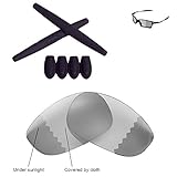 New Walleva Polarized Transition Lenses And Black Earsocks For Oakley X Squared