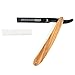 Dovo Shavette Straight Razor - Beautiful OliveWood Handle