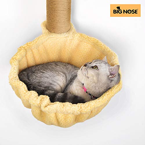 BIG NOSE- Cat Hammock Cat Tree Accessory King Size Dia 15.8'' Sherpa Washable - Thumbnail 2