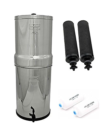 Crown Berkey Water Filter With 2 Black And 2 Pf2 Fluoride Filters (764423116969)