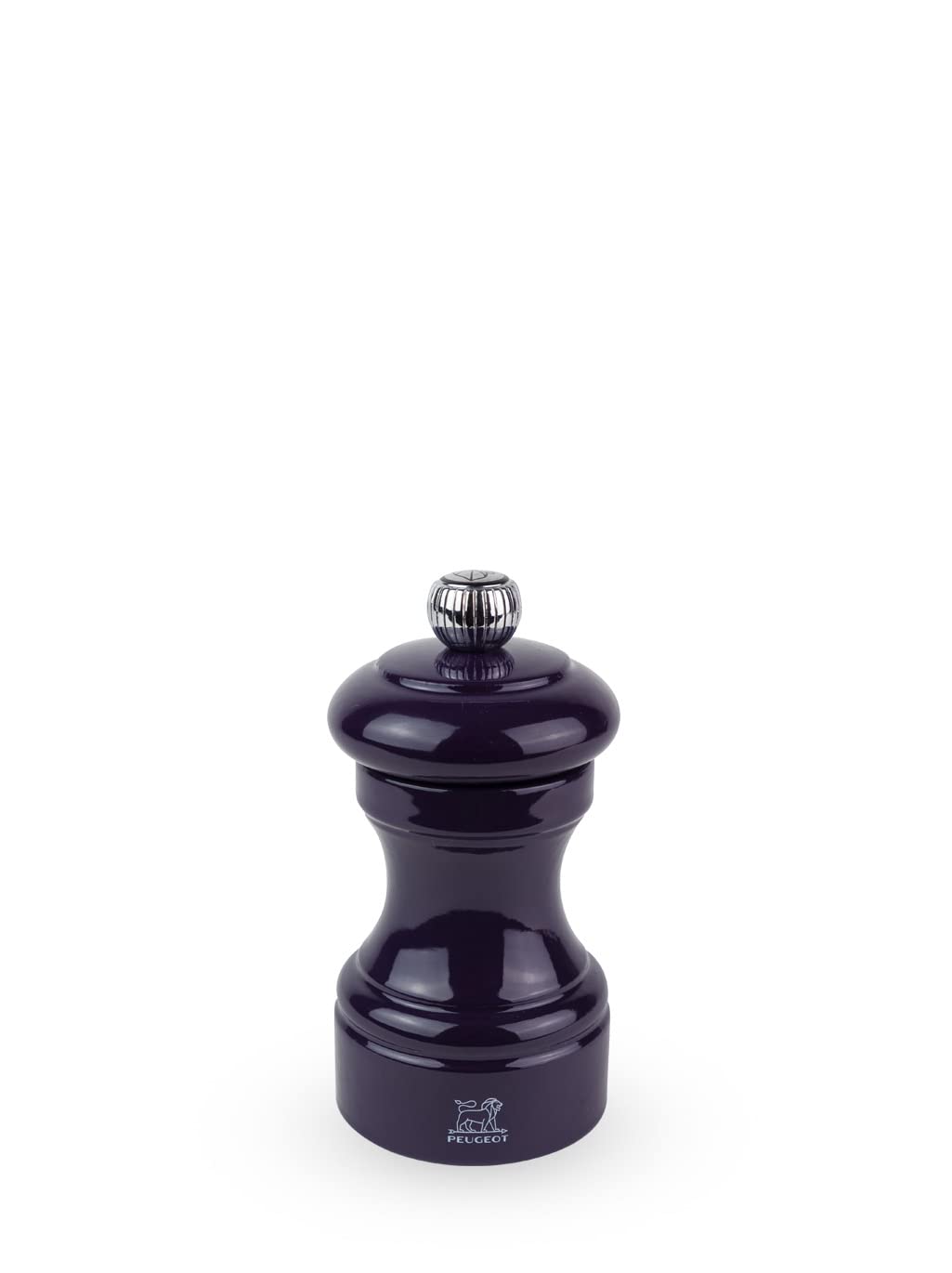 PEUGEOT - Bistro 10 cm Pepper Mill - Classic Pepper Grinder - Made with PEFC Certified Wood - Lifetime Guaranteed Mechanism - Made in France - Eggplant Colour — image 1