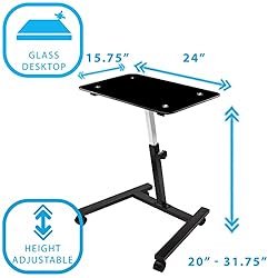 Seville Classics Solid-Top Height Adjustable Mobile