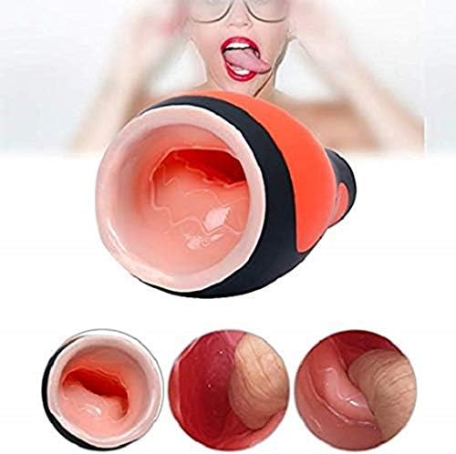 FUTNA T-Shirt 2 in 1 Noiseless Realistic Cups Pussy Deluxe Toy Automatic Telescopic Súcking Mǎssager Toys Voice Flǐrtǐng Interaction Underwear Six Toys for Mens