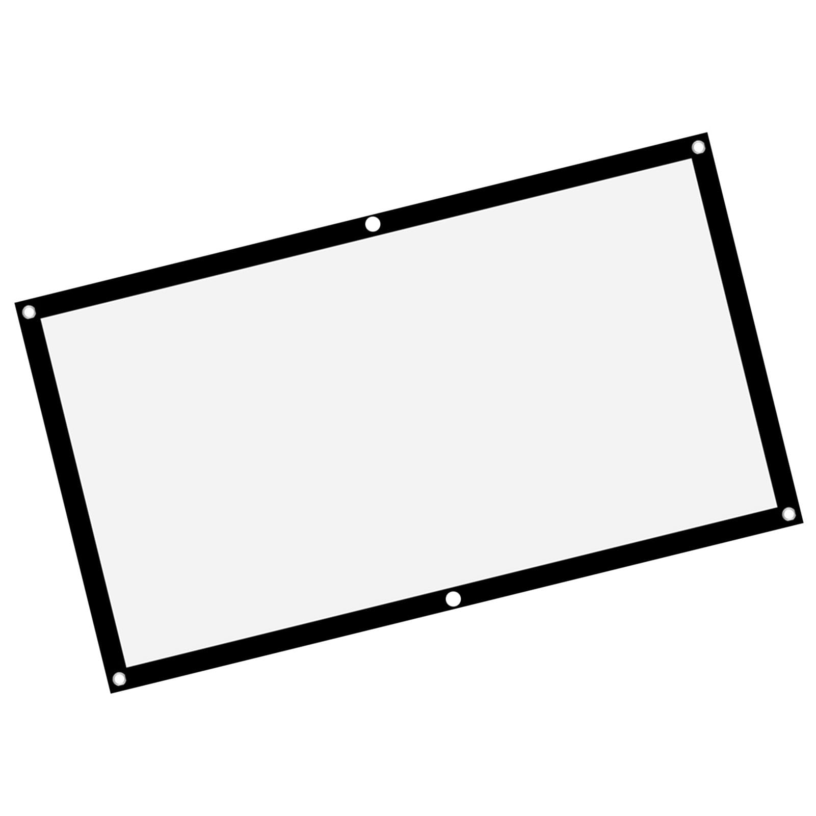 Weiyiroty 60in 16:9 HD Matte Finish Polyester Foldable Projector Screen, Manual Operation for Home Theater, Office Party, Classroom