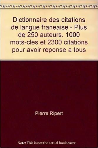 Amazon Fr Broche Dictionnaire Des Citations De Langue Francaise Pierre Ripert Livres