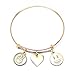Emoji Charm Bracelet (Peace. Love. Happiness. - Antique Gold)