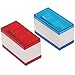 LEGO Stationery - Pencil Sharpener 4 Pack (Red And Blue) with Building Bricks