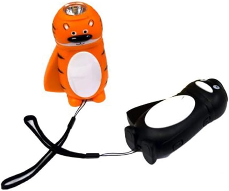 Playlearn 2 Dynamo Torch Hand Crank LED No Batteries Required 20 Min Light Wind