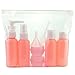 Jmkcoz 9pcs Empty Travel Bottles Portable Refillable Small Bottles for Makeup Toiletries Liquid Containers Leak Proof Pink