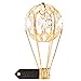 Matashi 24K Gold Plated Crystal Studded Gold Hot Air Balloon Hanging Ornament