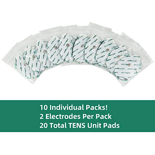 FITOP TENS Pads EMS Unit Snap Electrode 20 Pcs with Super Gel Pricepulse