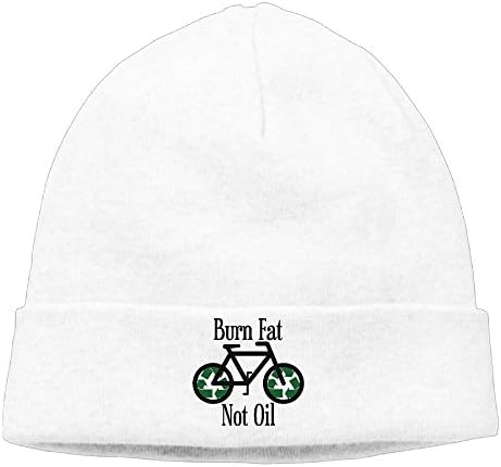 CJCNB Burn Fat Not Oil Riding A Bike Unisex Cute Beanie Knit Cap.