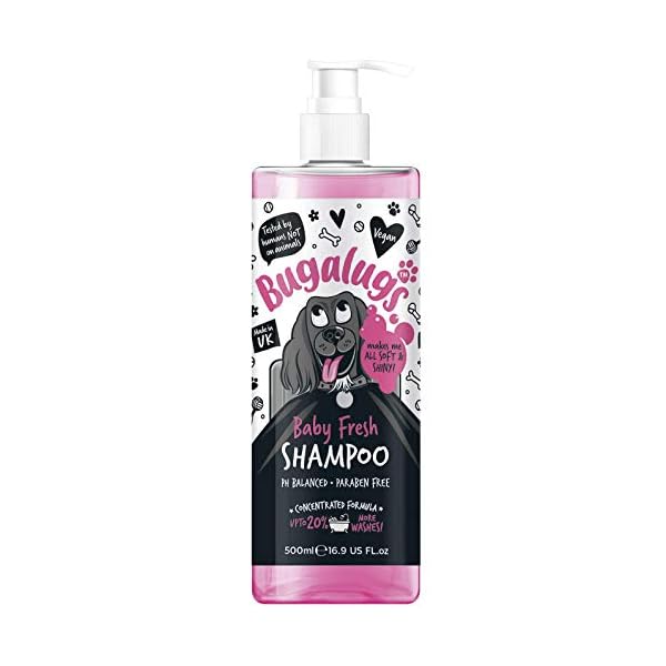 BUGALUGS-Baby-Fresh-Dog-Shampoo-500ml-dog-grooming-shampoo-products-for-smelly-dogs-with-baby-powder-scent-best-puppy-shampoo-baby-fresh-shampoo-conditioner-Vegan-pet-shampoo-professional-500ml BUGALUGS Baby Fresh Dog Shampoo 500ml dog grooming shampoo products for smelly dogs with baby powder scent, best puppy…
