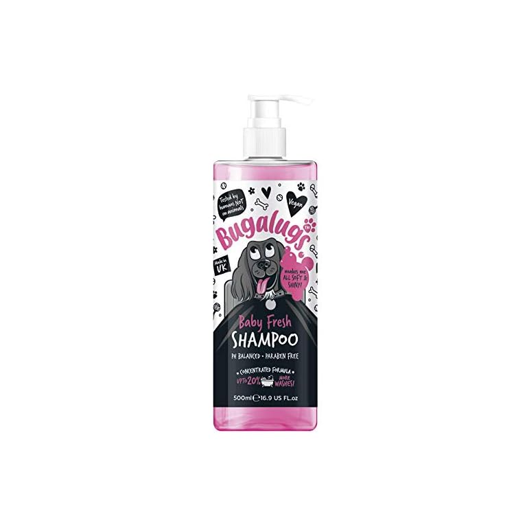 BUGALUGS Baby Fresh Dog Shampoo 500ml dog grooming shampoo products for