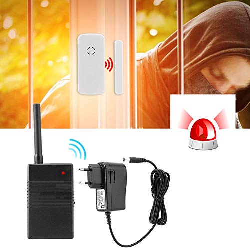 Wireless Signal Repeater, 433MHz Wireless Signal Repeater Amplifier for Wireless Alarm System Easy to Install(US Plug)