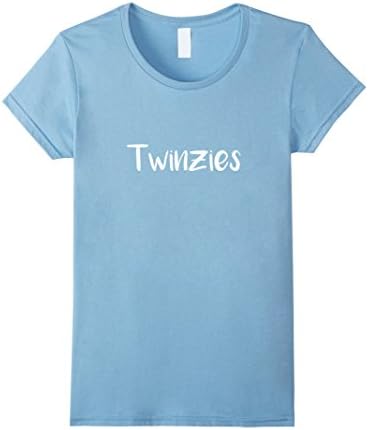 Womens Twinzies T Shirt BFF Twinsies Large Baby Blue