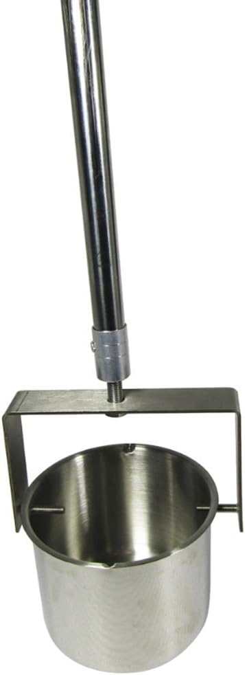 YJINGRUI Stainless Steel Telescopic Swing Swivel Dipper Telescope Water Sampling Sampler Rod 1000ml Ladle (0.96-2.5m)