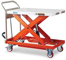 Mobile Lift Table, 881-Lb. Capacity, 19.7"Wx31.5"D Platform