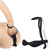 10 Speed Silicone Waterproof Stretchy Premium Penis Soft Vibrating Prolong Ejaculation Cock Ring Testis Ring G-spot Stimulation Wireless Prostate Massager Anal Vibrator Sex Toy for Male or Female