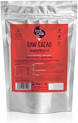 Drink Me Chai Raw Cacao Superblend 500g Reseable Pouch