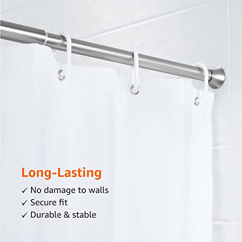 Amazon Basics Tension Curtain Rod, Adjustable Length, 2436", Classic