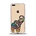 iPhone 7 Plus Shock Absorbent Case (5.5 inch screen), colorful elephant Design