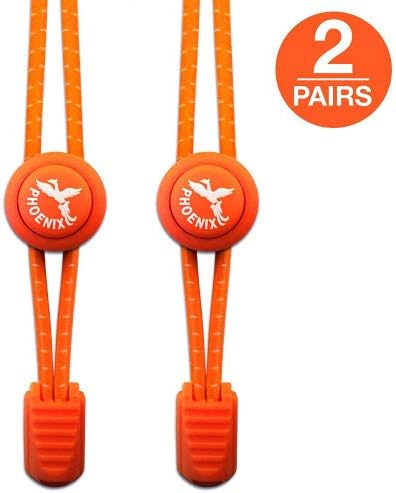 PHOENIX GOLD Phoenix Fit UK - No tie Elastic Lace System with lock - Easy to install in a Great for runners, children, older generation & active lifestyles - 2 Pairs