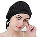 100% Mulberry Silk Night Sleeping Cap Bonnet Hats for Women, Chemo Caps Cancer Headwear Skull Cap,Very Silky & Comfortable