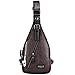 VICUNA POLO Sling Backpack Men Leather Chest Bag Crossbody Shoulder Bag For Men (brown)