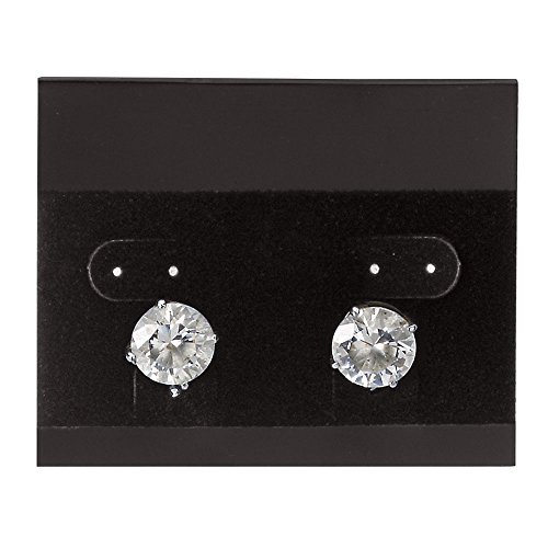 Horizontal Black Velour Earring Cards - Case of 1,000