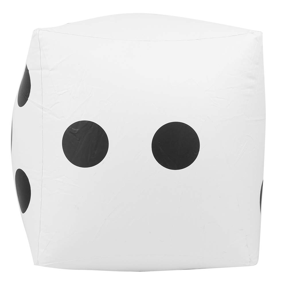 Outdoor Dice, Indoor PVC Inflatable Dice, for Game Party(White) Amazon