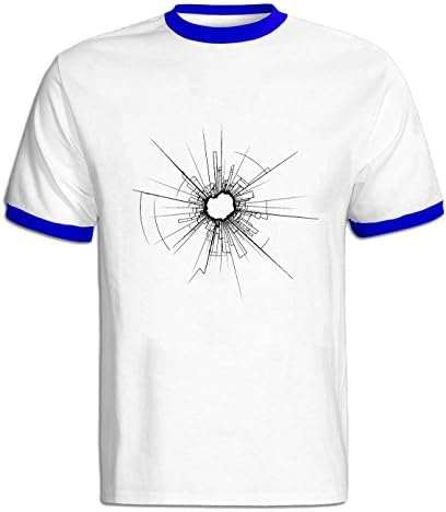 A11 Broken Glass Fashion T Shirt for Mens XL blue