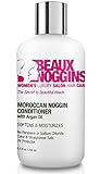 BEST ARGAN OIL CONDITIONER by BEAUX NOGGINS Restores Damaged Hair, Promotes Hair Growth & Healthy Scalp - Conditions, Controls Frizz, Adds Shine For All Hair Types - Natural Hair Care For Women & Men