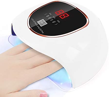 UV LED Nail Dryer, 72 W, High Power, LED Nail Dryer, LED Hardening Light, Automatic Sensor, 30 LED, High Speed Cure, 3 Timer Settings, For Hardening, Red and White Light, Skin Whitening, Lamp, Japanese Instruction Manual Included