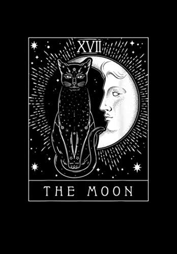 The Moon: Tarot Card Crescent, Journal 6 x 9, 100 Page Blank Lined Paperback Journal/Notebook Paperback – 4 Sep 2019