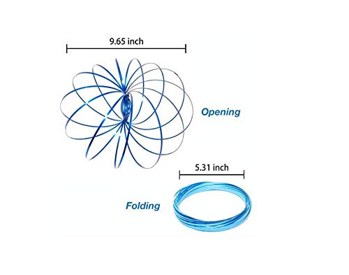 Lihin Exquisite Chirld Kid Toy 3D Magic Flow Rings Kinetic Spring Bracelet Magic Bracelet Sensory Interactive Decompression Toys