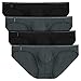 David Archy Men's 4 Pack Micro Modal Briefs Lightweight Sexy Bikinis
