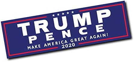 Trump Pence Official Blue; Bumper Sticker (1)