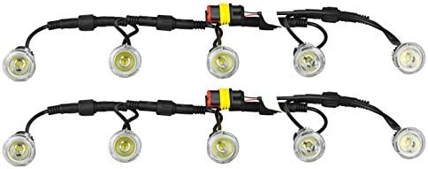 12 V 10 x SMD LEDs DRL Daytime Running LED Flex Light TÜV Certification for Hyundai Coupe RD Coupe GK Genessis Coupe Getz Matrix Santa Fe i10 i20 i30 FD I40 ix20 ix35 ix55/Santa Fe/Tucson Veloster