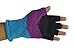Nixon Bloomsberry Cable Knit Flip Mitten Gloves , One Size, Purple/Black/Blue