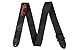 Fender Logo Guitar Strap, Guitar Accessories, 2in, Black with Red Logo