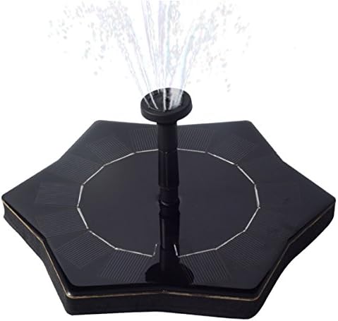 Solar Fountain, KidsHobby 1.4W Solar Powered Water Fountain Pump Solar Water Pump Panel Kit, Freestanding Floating Solar Water Fountain for Bird Bath Ponds Garden and Patio