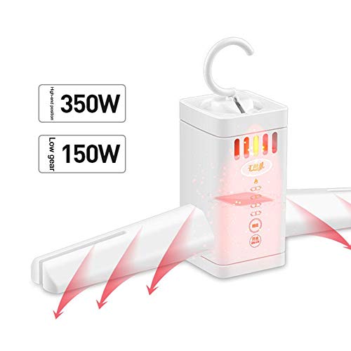 Topaty 100-240V Portable Dryer Foldable Clothes Hanger and Shoe Dryer with HOT and Cold Drying Technology Safely Dry Refresh Eliminate Wrinkles and Odor Gentle Quiet Easy to Use - Thumbnail 4