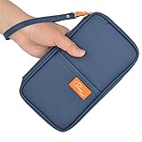 NO.2 BAG(TM) Travel wallet for Men & Women Passport Wallet Passport Holder Passport cover Credit Card Holder Credit card wallet Passport wallet Money Organizer Blue