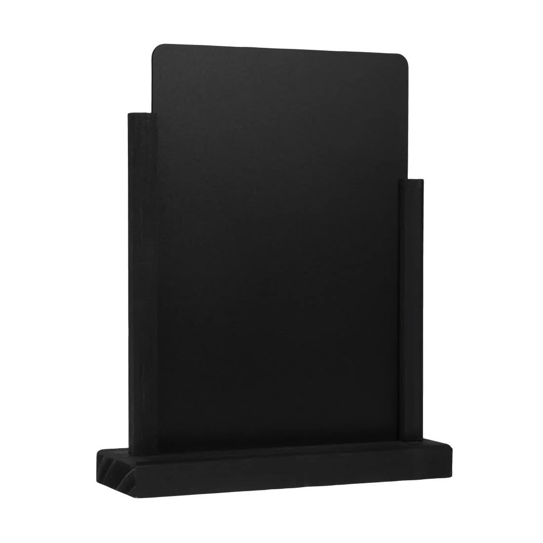 Olympia Black Chalk Tableboard Sign A4 297 x 210mm - Self-Standing, Easy Wipe Menu Display Chalkboard for Restaurants, Cafes, Pubs FD956