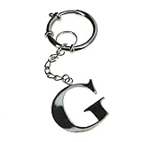 Alphabet G Charms Ring Key Chain Silver Jewellery From India-Handmade Jewelry