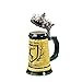 Game of Thrones House Baratheon Stein - 22 Oz Ceramic Base with Pewter Baratheon Crown Top